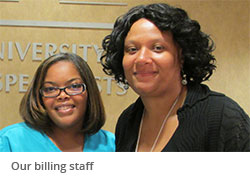 Our billing staff